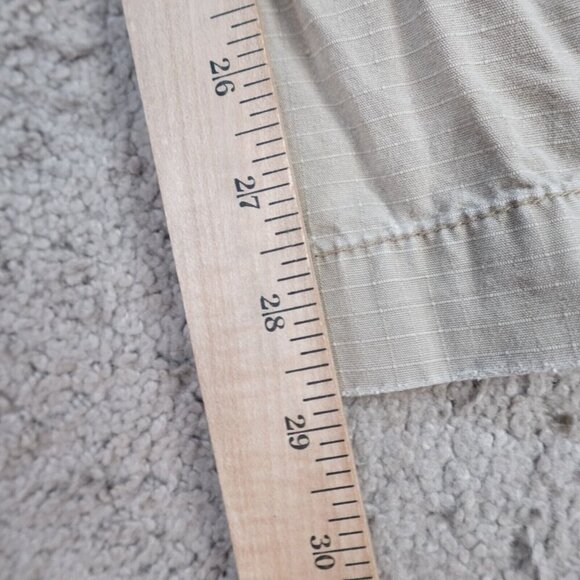 Polo Jeans Ralph Lauren Pants 30 Beige Cargo Ripstop Side Adjusters - Picture 3 of 13